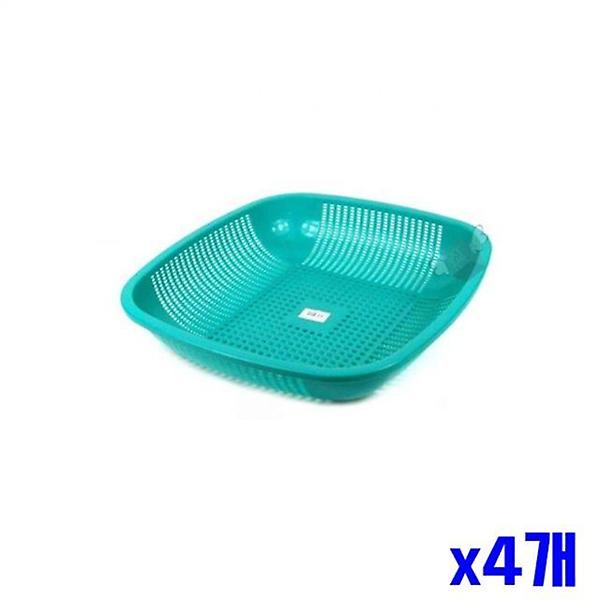  물빠짐 넓은 채반 46.5x44.5x9.2cm x4개 채반바스켓