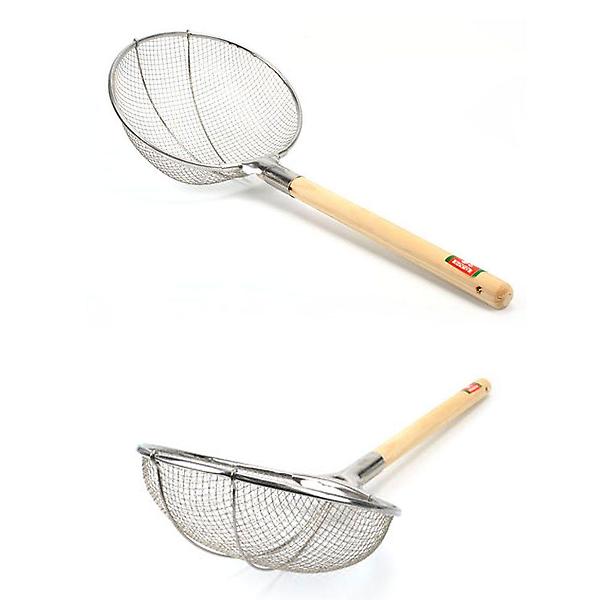  치킨 튀김 국수 건지기 뜰채 16호 지름 35cm 간격 2mm