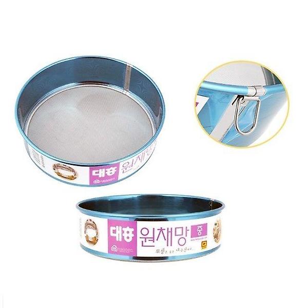  스텐 원형 채망 (중) 대흥 스테인리스 채반 건지기