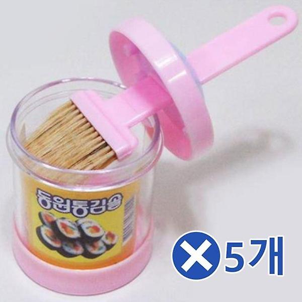  통 기름붓x5개-색상랜덤 베이킹솔 김솔 오일솔 김밥솔