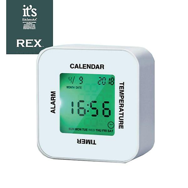  키친아트161 쉬운기능 달력 타이머 온도계 탁상시계