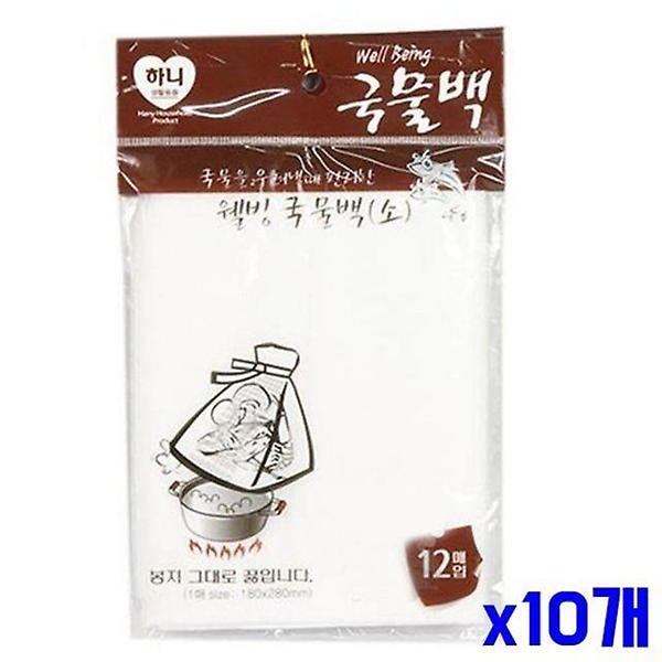  주방잡화 다용도 국물백 소형 12매입 x10개