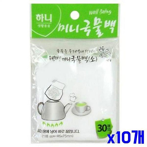  주방잡화 미니 국물백 소형 30매입 x10개