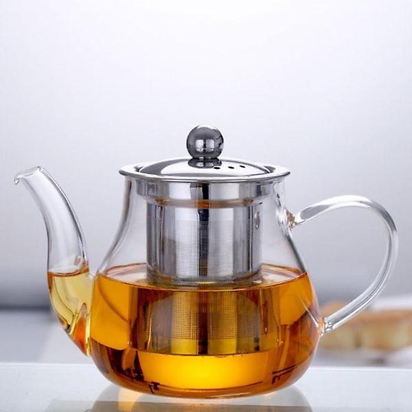  내열유리 거름망 차포트세트 600ml 티주전자 유리포트