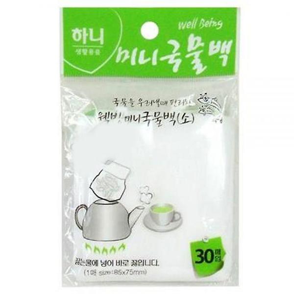  주방잡화 미니 국물백 소형 30매입 그물망 티백용품