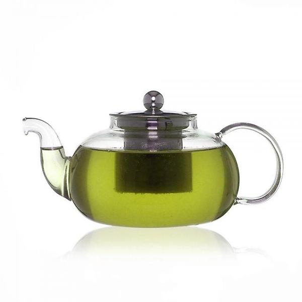  둥근 스텐 차망 내열유리 티포트 600ml 차포트 차물병