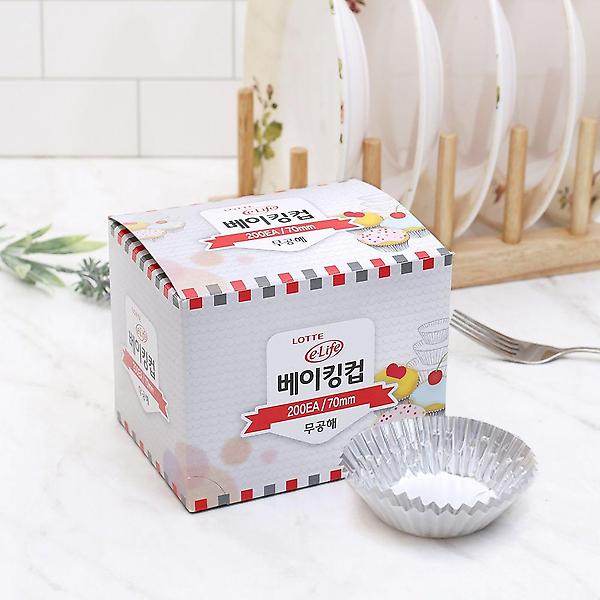  200p 롯데 이라이프 은박 베이킹컵 (7cm) 머핀컵