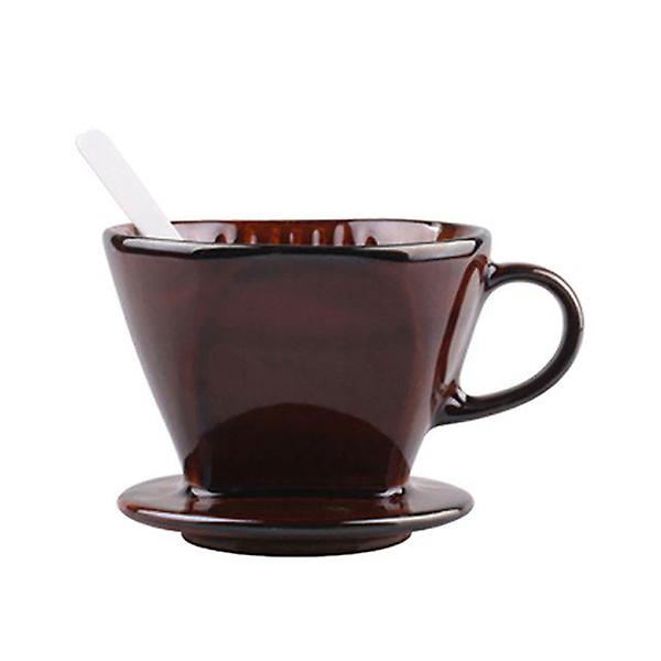  프랜드 도자기드리퍼 (브라운) 2~4인용 핸드드립 커피