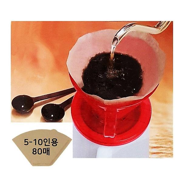  하니커피필터 대 80P 커피여과지 핸드드립종이