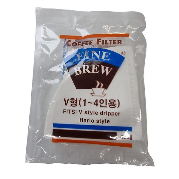  커피필터 V형 종이 드롭 내리는 재료 원두 용품