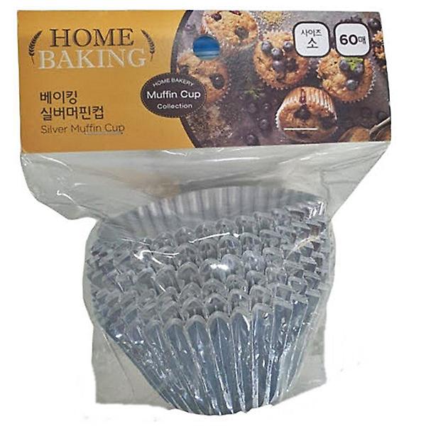  베이킹 실버 머핀컵 60매(소)