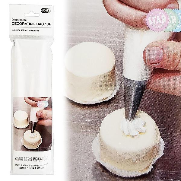  스타 비닐 짤주머니10P (4479)롤타입 홈베이킹 생크림