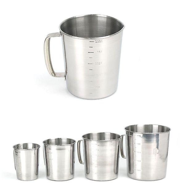  대용량 스텐 계량비커 계량컵 14.3x16cm 2리터