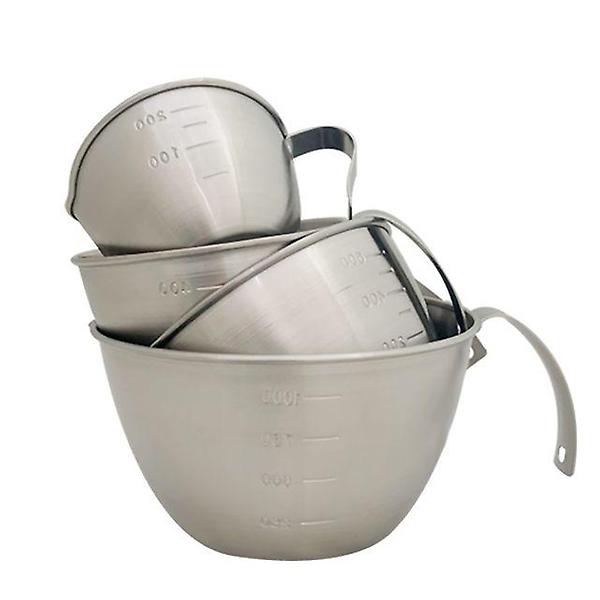  스텐 계량믹싱볼 미니 750ml 계량컵 손잡이 제빵 눈금