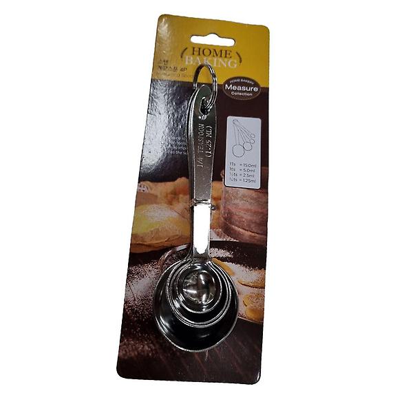  스텐 계량 스푼 4P 키친 조리 도구 이유식 숟가락