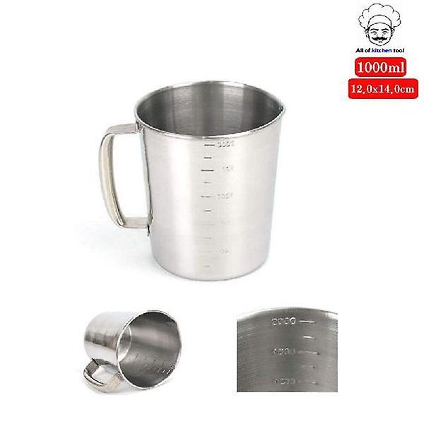  대용량 스텐 계량컵 조리용 대형비커 1000ml