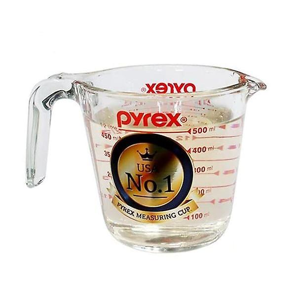  파이렉스 계량컵 비커 내열 유리 계량 눈금 컵 500ml