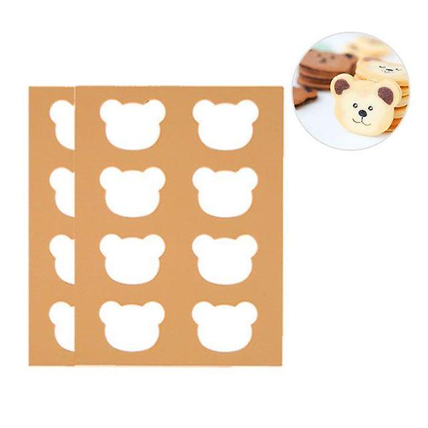  실리콘몰드 곰돌이 쿠키틀 랑그드샤몰드 곰돌이틀 2P