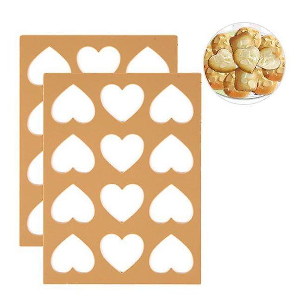  실리콘몰드 쿠쿠다스 쿠키틀 랑그드샤몰드 하트틀 2P