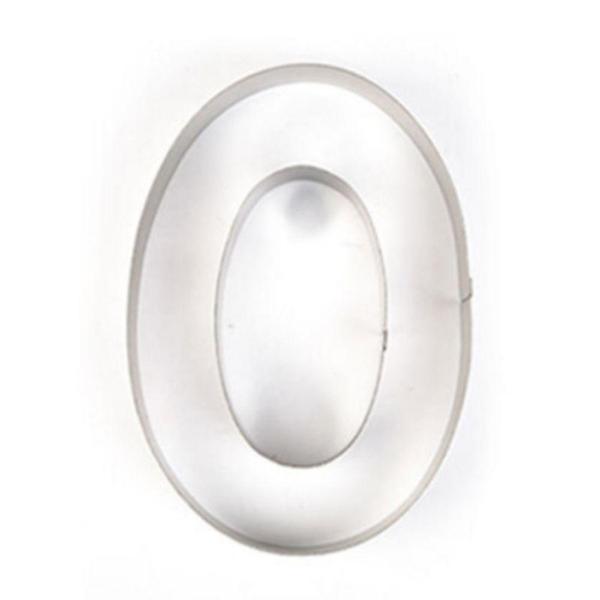  1개 큰 숫자 0 스텐 쿠키틀 쿠키커터 버터 쿠키 모양