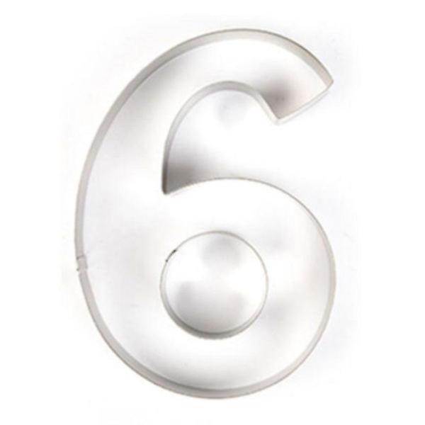  1개 큰 숫자 6 스텐 쿠키틀 쿠키커터 버터 쿠키 모양