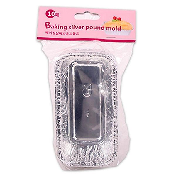  베이킹 실버 파운드 몰드(10매)