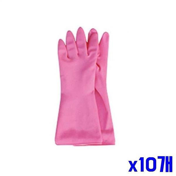  질긴 고무장갑 중 주방용품 x10개 주방잡화 생활용품