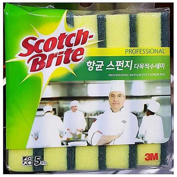  스펀지 수세미 3M 5매 X4개 주방용 업소용 식당