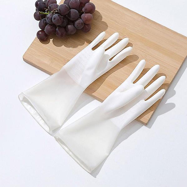  핑크 투톤 고무장갑 PVC 라텍스 가정용 미끄럼방지