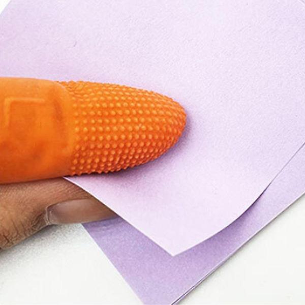  사무용골무 종이 미끄럼방지 고무손가락장갑 50개 M