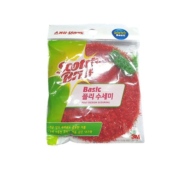  식당 업소 주방용 베이직 흠집방지 폴리 수세미
