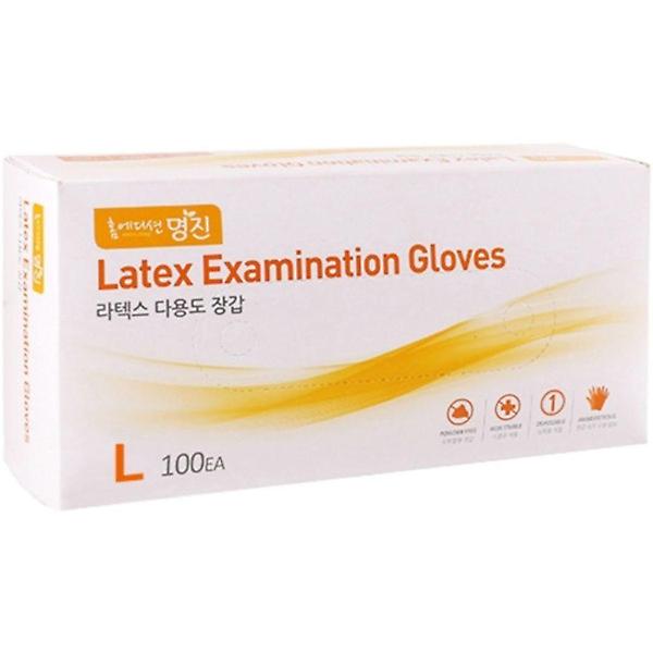  라텍스 다용도 장갑 백색(대 100매)
