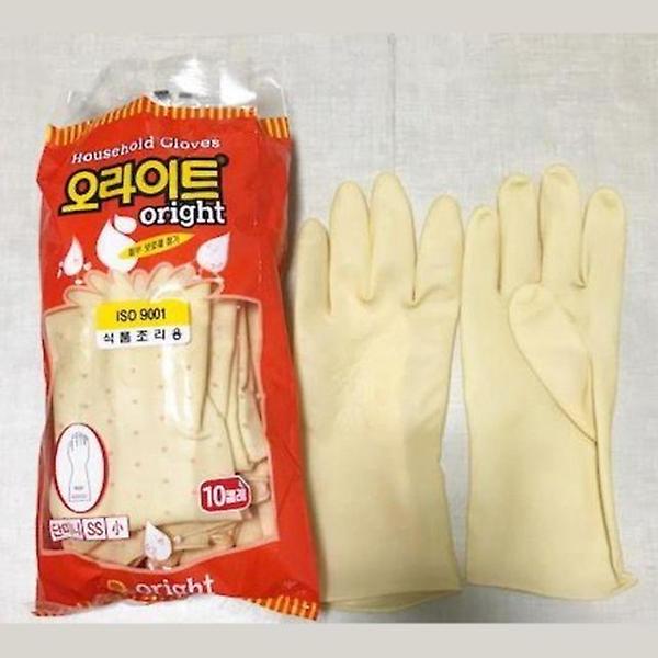  식품조리용 천연고무 라텍스 고무장갑(단미니) 10켤레