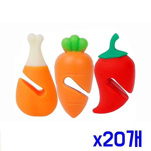  물넘침 방지 식품 디자인 냄비 클립 x20개 냄비받침대