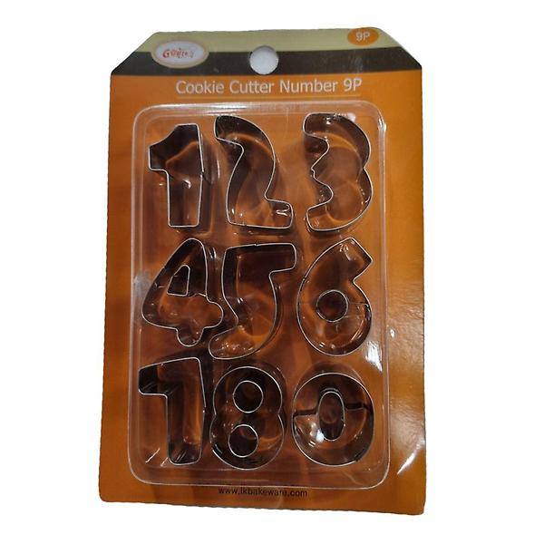  구떼 쿠키 커터 숫자 9P 비스킷 쿠키틀 스탬프 모양틀