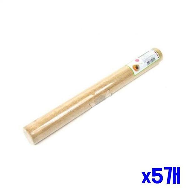  고무나무 원목 밀대 중 x5개묶음 우드밀대 국수밀대