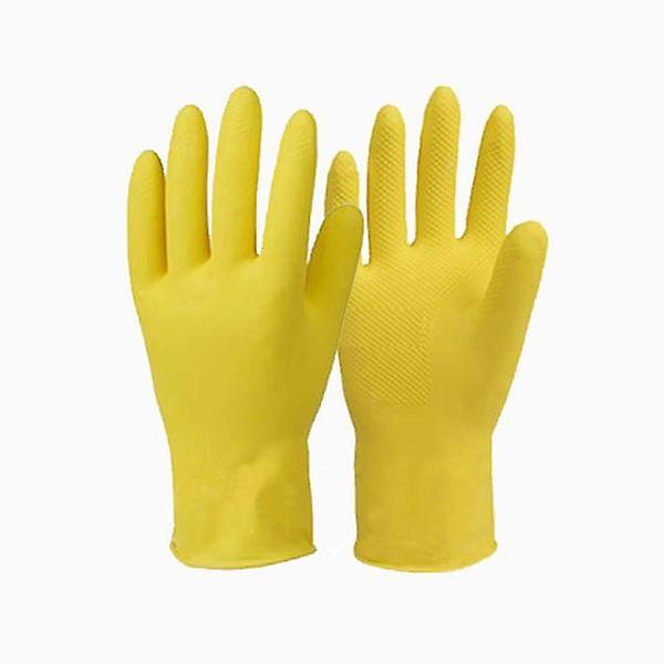  하얀손 미니 고무장갑 노란색 대형 10개