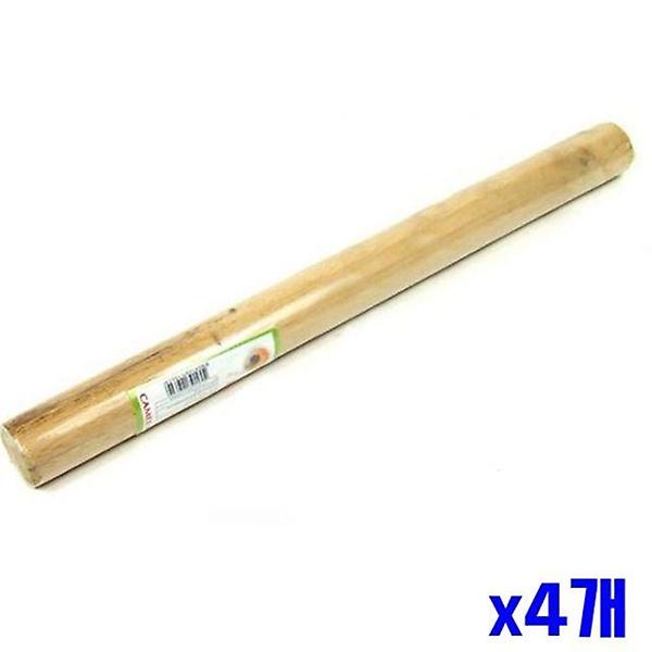  원목 고무나무 밀대 50cm 대형 x4개