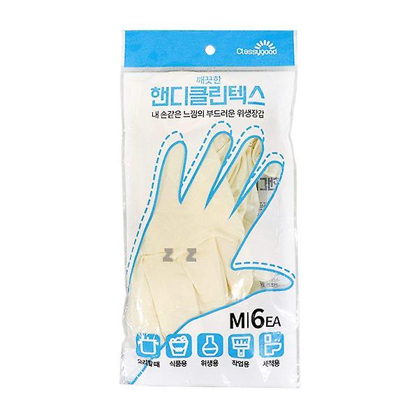  IS-SA 클래시굿 깨끗한 핸디클린텍스 위생장갑 M 6EA
