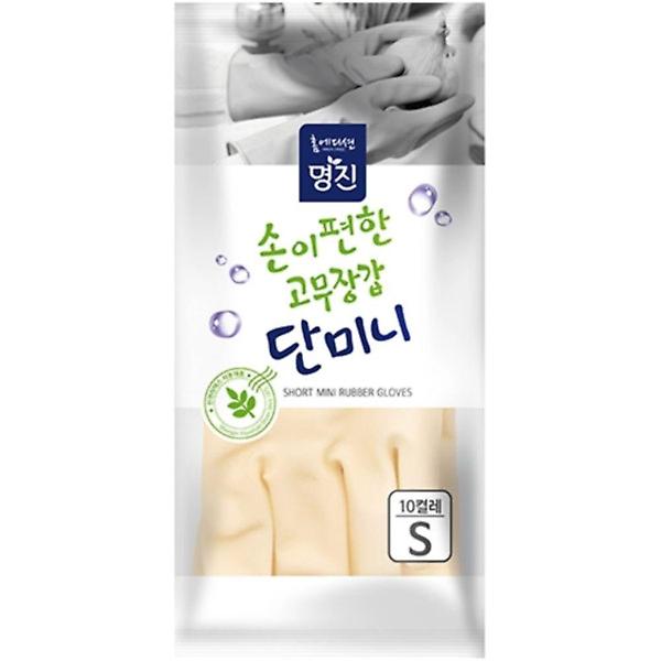  단미니 고무장갑 백색(소 10켤레)