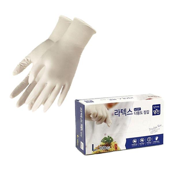 라텍스 업소 백색 Myung Jin 라텍스 다용도 장갑