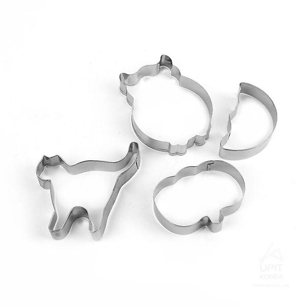  미니 동물모양 스테인레스 쿠키틀 4종