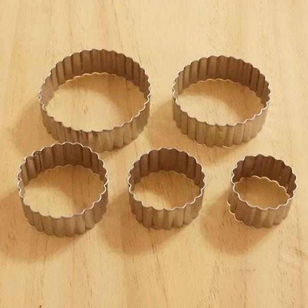  카페테리아 스텐 원형 쿠키커터 5종1세트