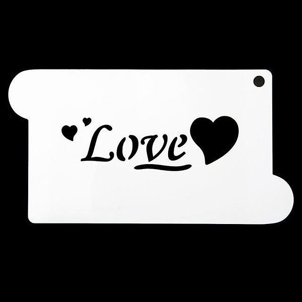  떡케이크만들기 베이킹 스텐실 영문 도안 love