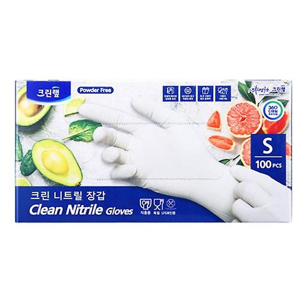  크린랩 니트릴장갑 100개입 S 1P 주방 위생 셰프장갑