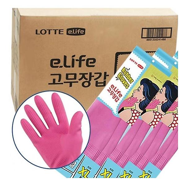  롯데 고무장갑 특대 100켤레 1P 주방 라텍스 장갑