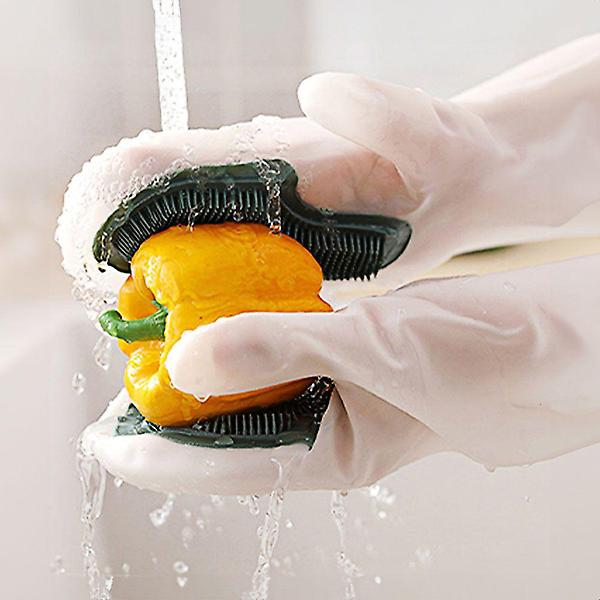  수 실리콘 수세미 장갑 화장실청소 니트릴고무장갑