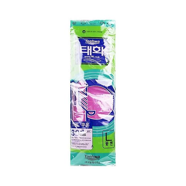  태화 고무장갑 꽃밴 대 38cm 10매입