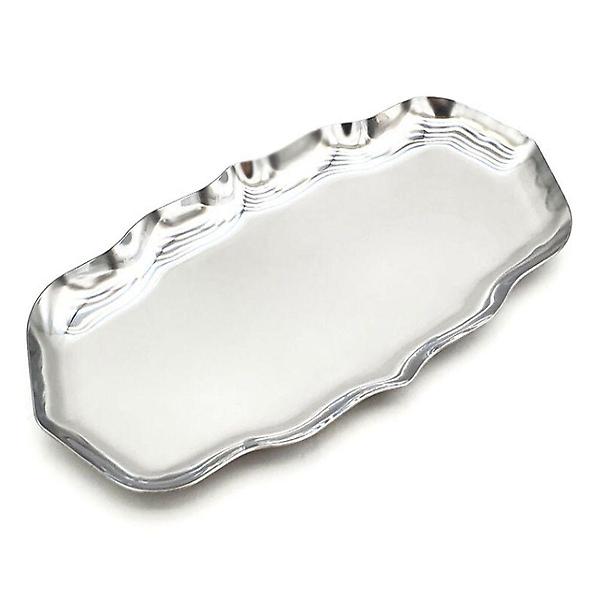  은쟁반 스탠 감성 메탈 물결 웨이브트레이
