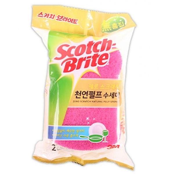  3M 제로스크래치 천연펄프수세미(2P)